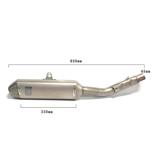 For Kawasaki KX250 KXF250 Motorcycle Exhaust Muffler Slip-on Exhaust Titanium 2021-2024